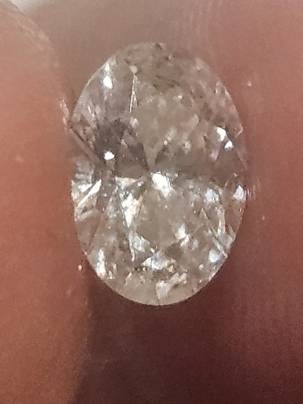 Sold*****OVAL BRILLIANT CUT NATURAL DIAMOND -LOOSE DIAMOND